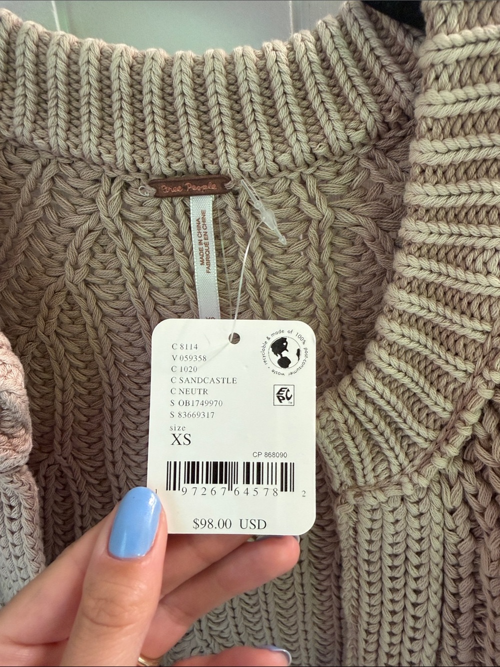 Free People Sweet Nothing Cardigan - Sandcastle Beige - Picture 2 of 4